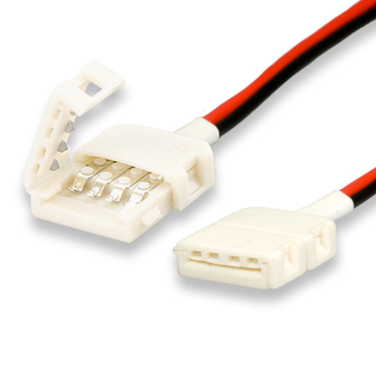 ISOLED C1-212 LED Stripe Clip Kabelverbinder 2 polig, weiß für Breite 12mm