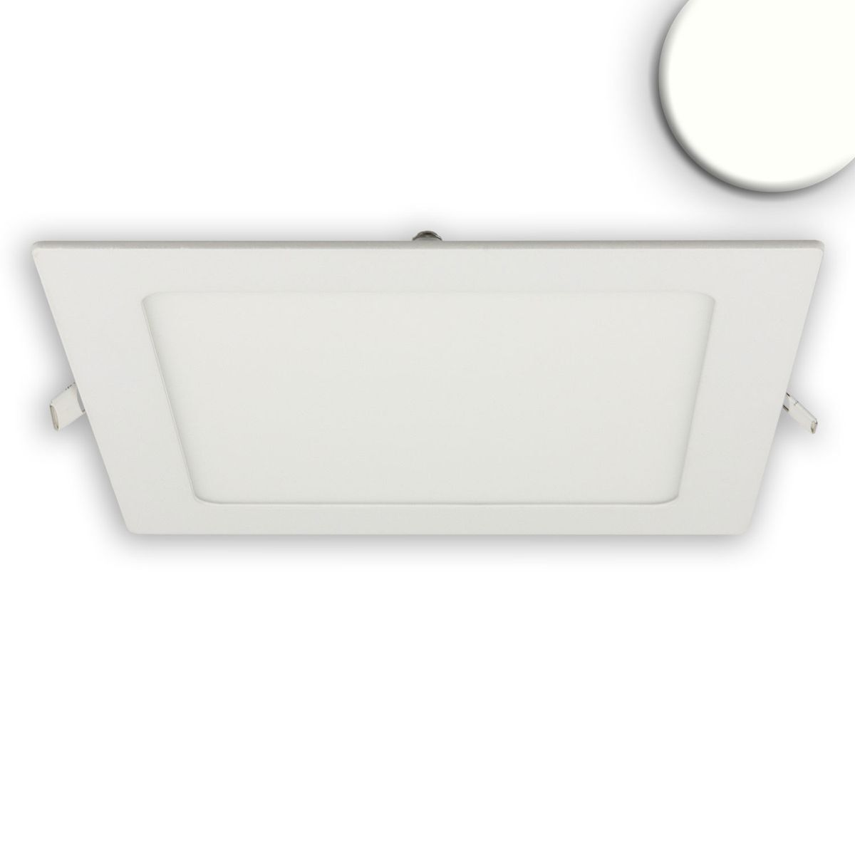 LED Downlight ultraflach eckig weiß dim. 15W neutralweiß 4000K CRI:85 1250lm