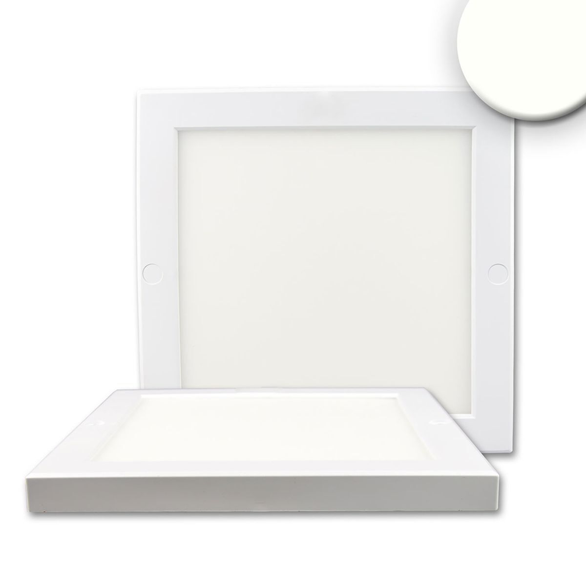 LED Deckenlampe Slim 18mm, weiß, 18W, Trafo integriert, neutralweiß 4000K, 1450lm