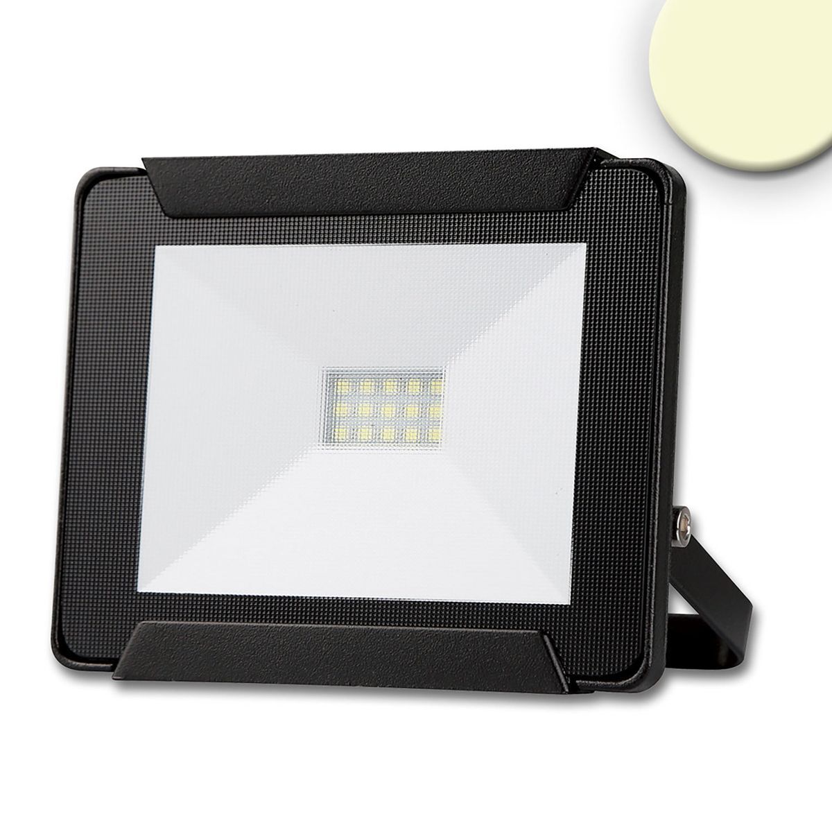 ISOLED LED Fluter 10W, warmweiß, schwarz, IP65, 120°, , 3000K, 800lm, CRI:80