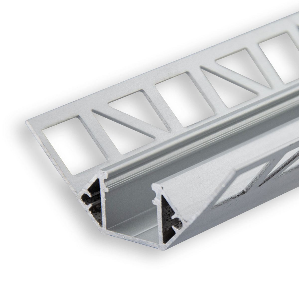 ISOLED LED-Fliesenprofil INNENECK/INTERNAL CORNER, Silber, 200cm, Für max. 12mm LED-Streifen