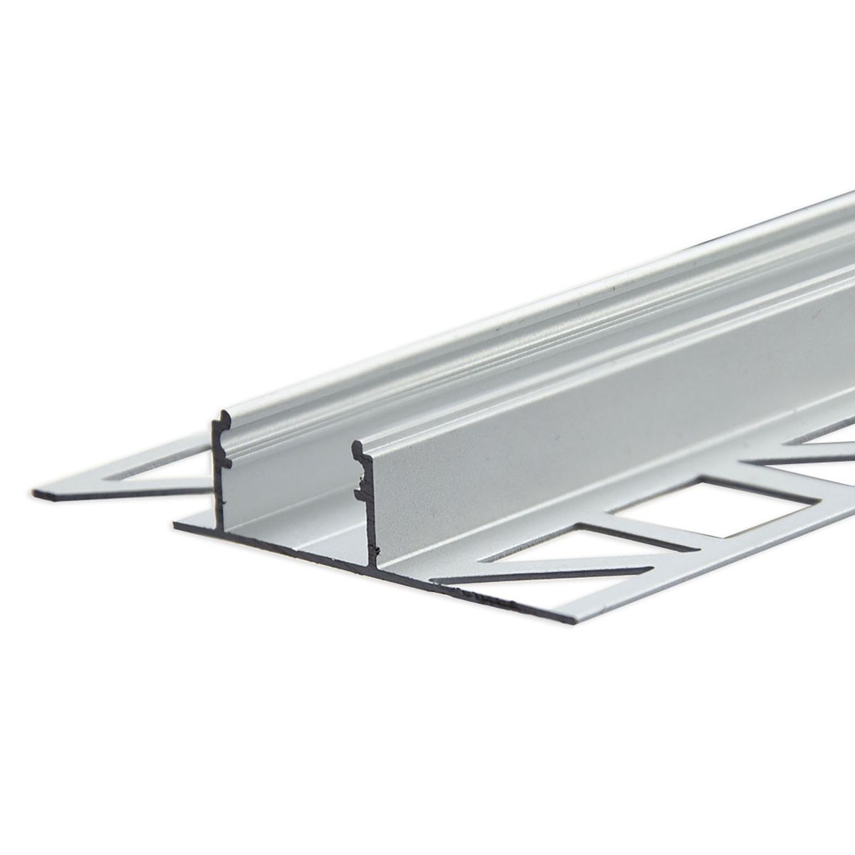 ISOLED LED-Fliesenprofil T-PROFIL, Silber, 250cm, für max. 12mm LED-Streifen