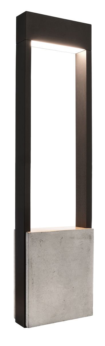 LED Alu Stehleuchte, Warmweiß, Chertan 600 dunkelgrau, 3000K, 530lm, A, IP54