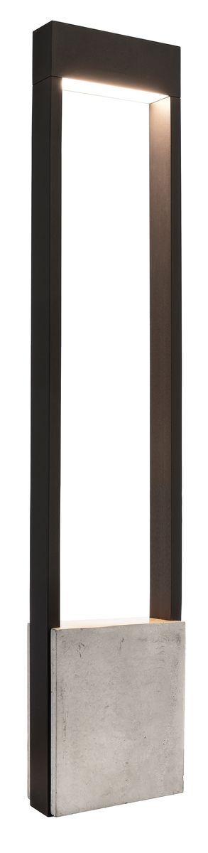 LED Stehleuchte, Warmweiß, Chertan 1000 dunkelgrau, 3000K, 640lm, A, 13W, H=1m, IP54