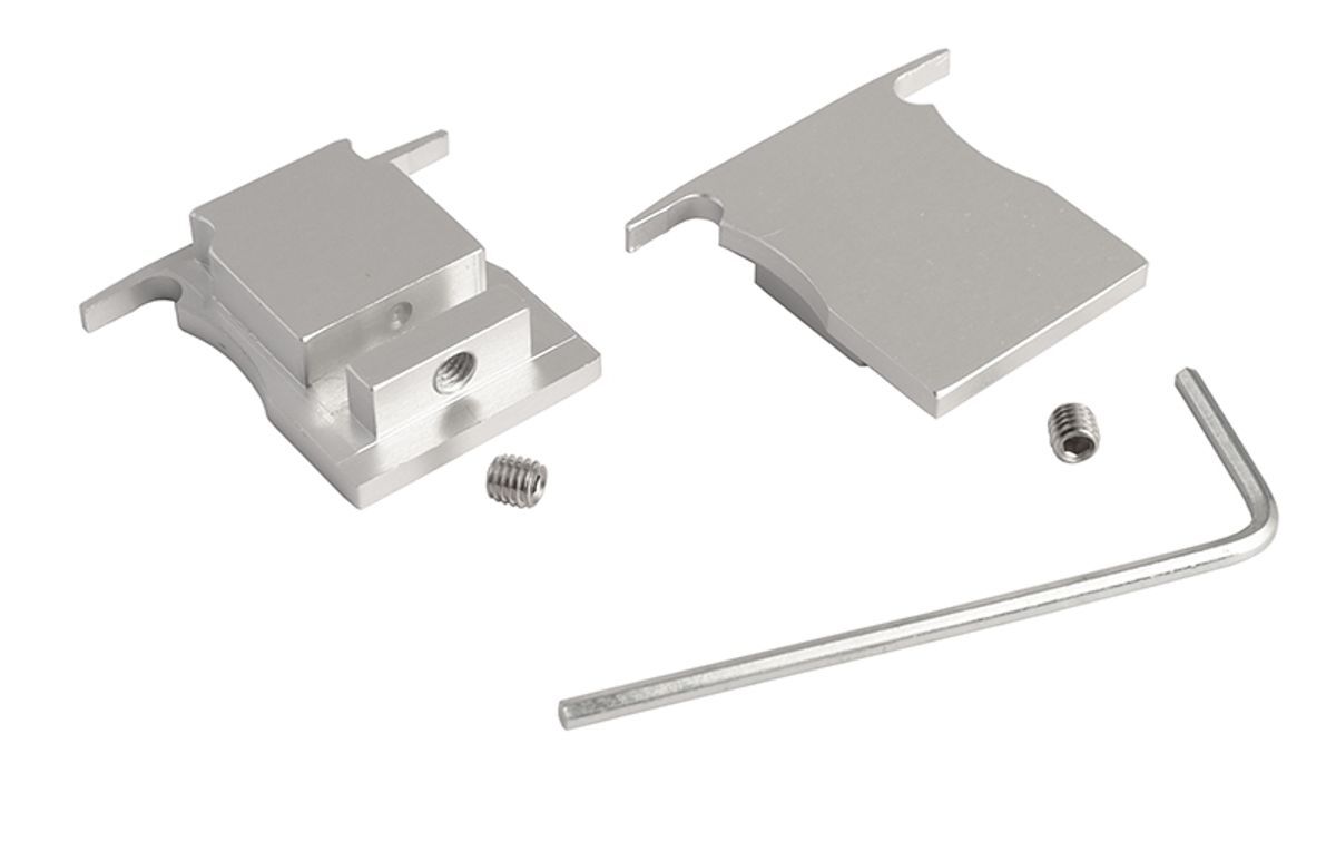 Aluminium Endkappe P-ET-04-12 Set 2 Stk, Silber, LxBxH 27x18x23,6 mm