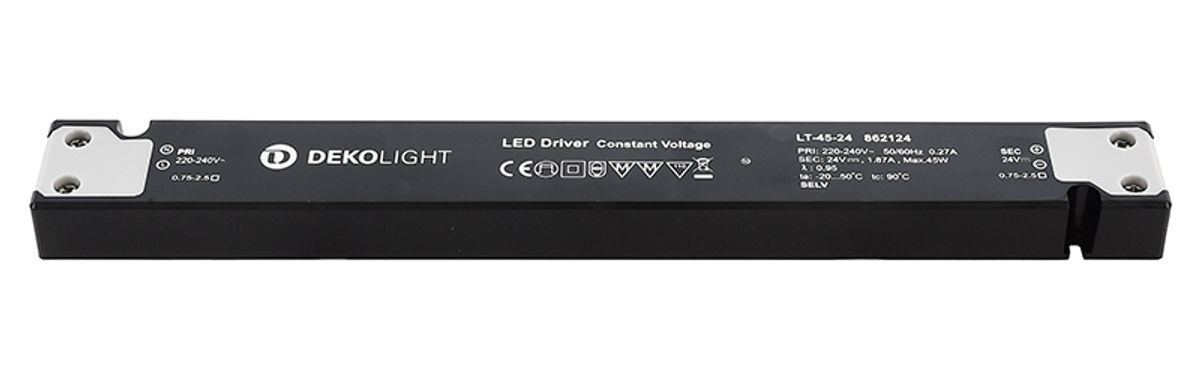 LONG-FLAT, LT-45-24 Weiß, Netzgerät, 45W, 220-240V AC/50-60Hz, 24V DC, 0-187 mA