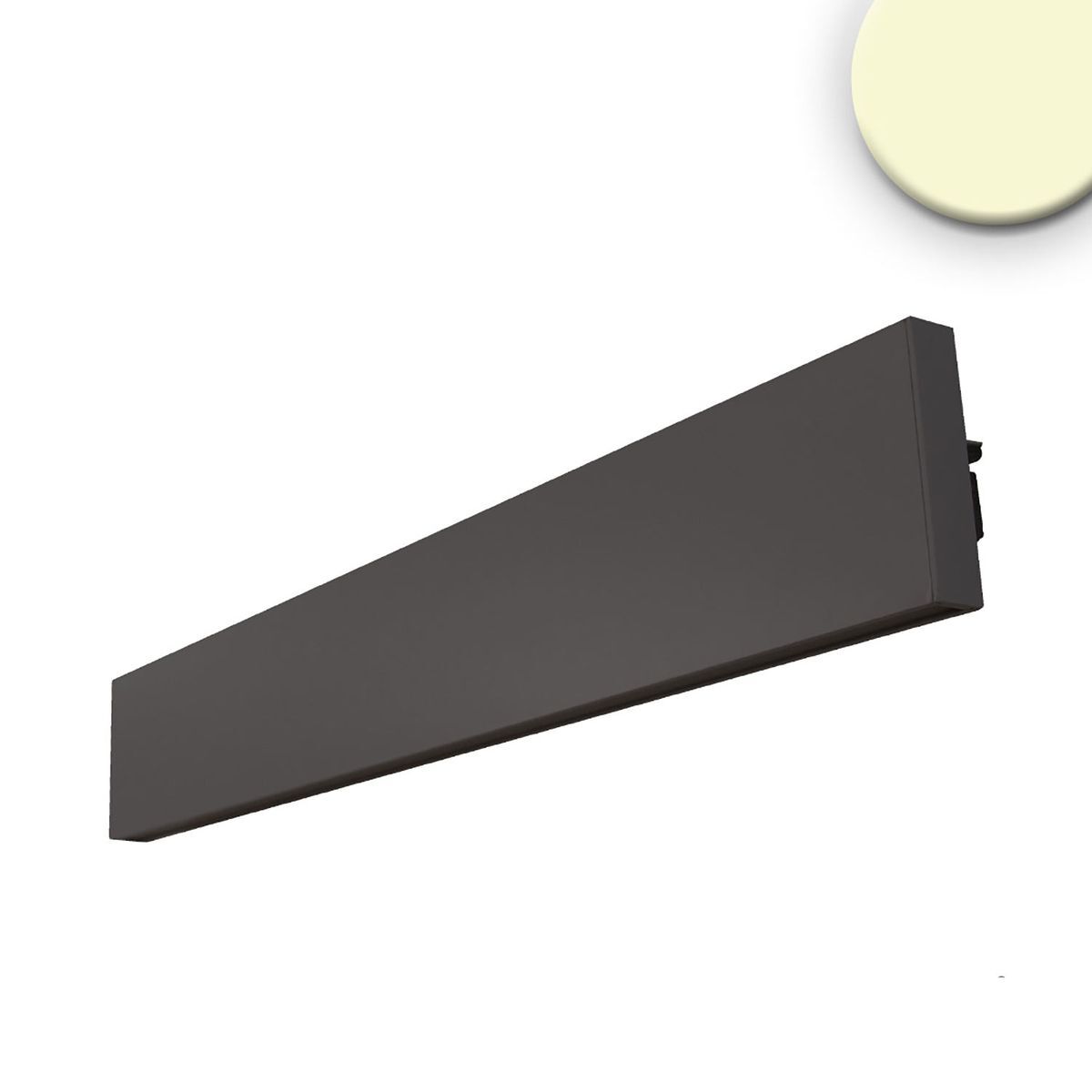 LED Wandleuchte Linear Up+Down 600 25W, IP40, schwarz, 3000K, , 1800lm