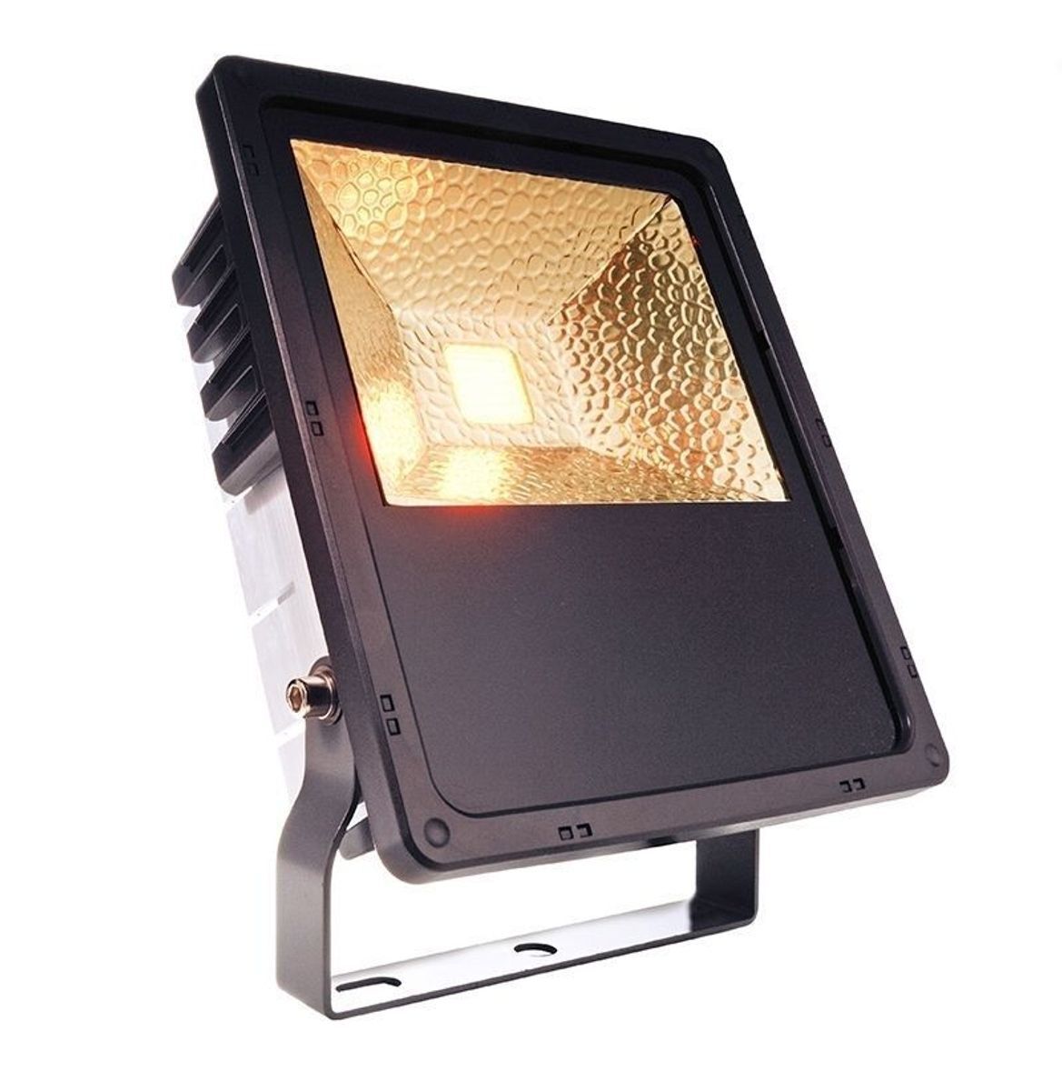 Boden-/ Wand-/Deckenleuchte anthrazit IP44, Flood COB 50W Amber, LED ultrawarmweiß, schwenkbar