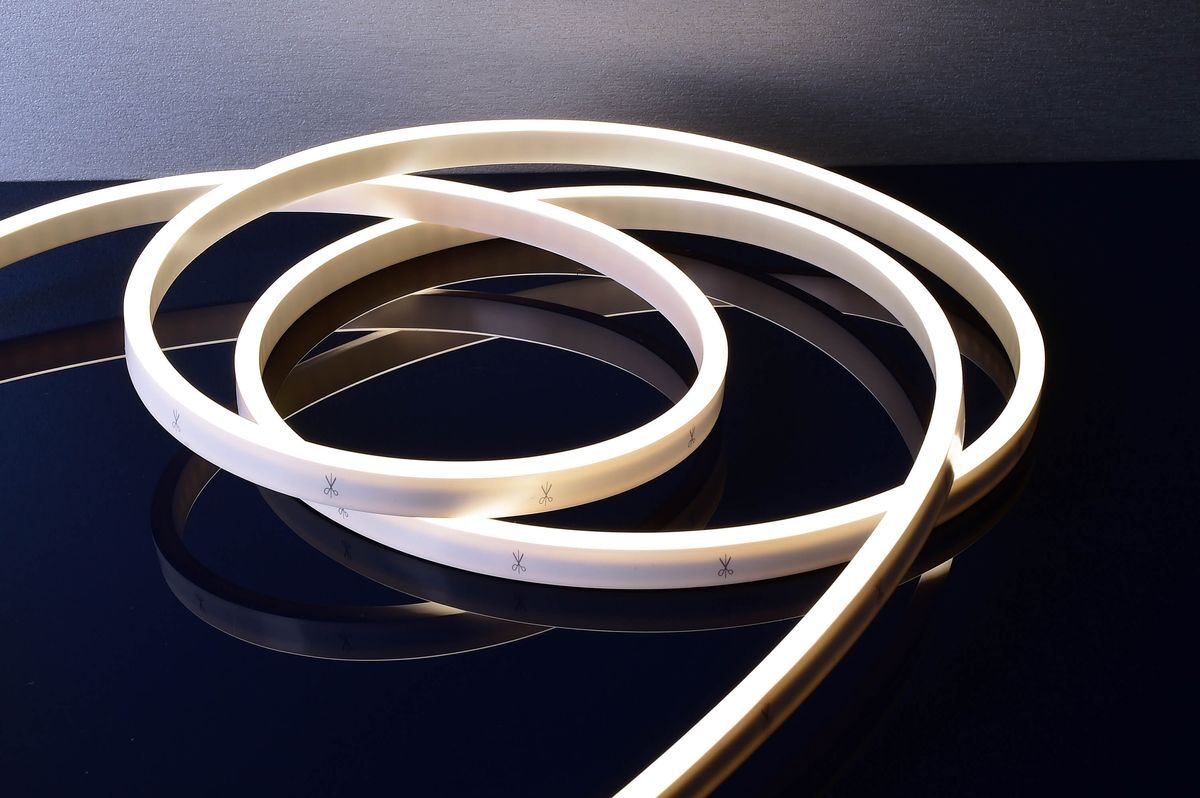 Flexibler LED Stripe D Flex Line Mini Side-View, 35W, IP68, 6,5mm, warmweiß