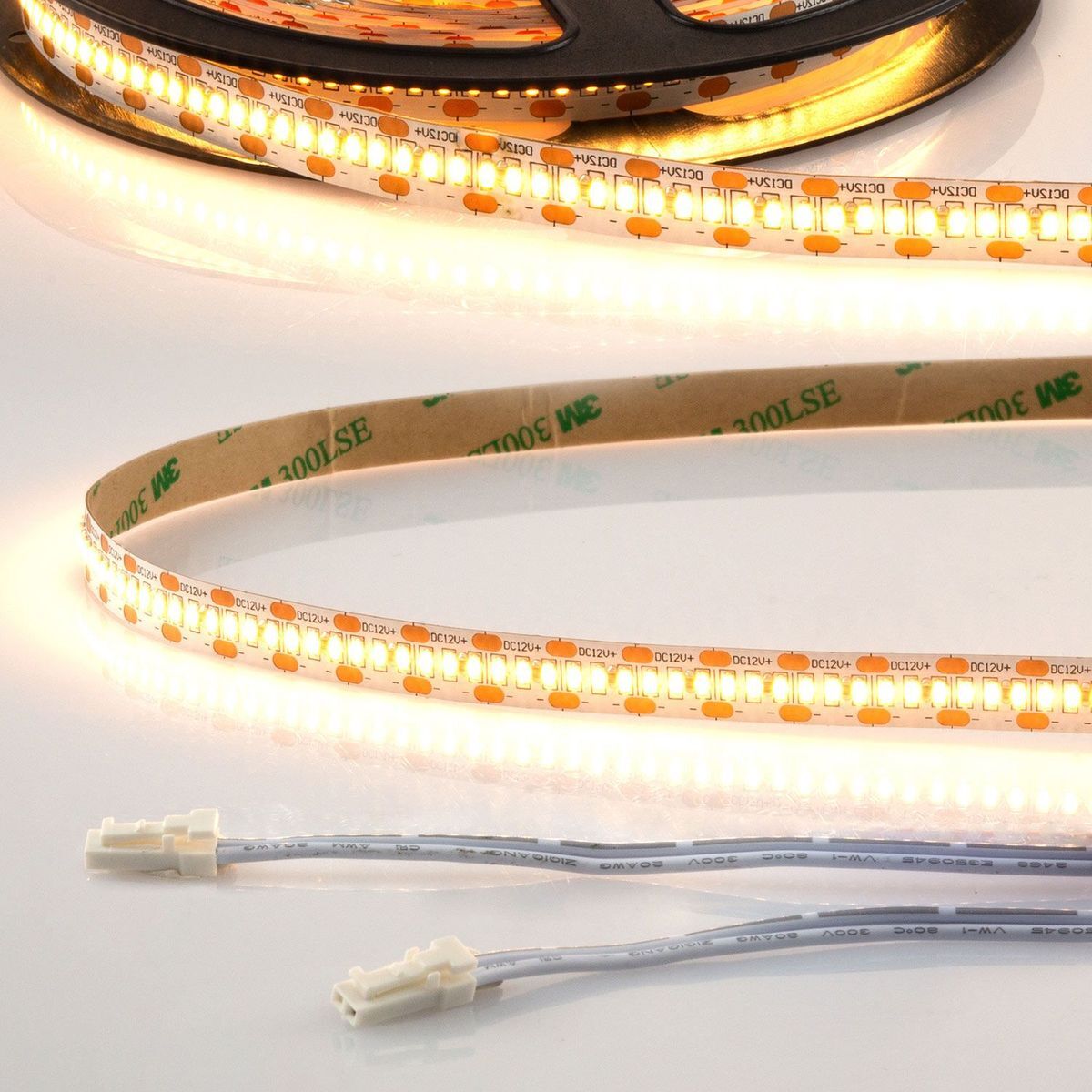MiniAMP LED Stripe CRI930 steckerfertig 2,5m, 12V, 12W/m, warmweiß 3000K, Breite 10mm