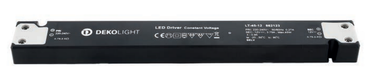 Deko-Light LED-Netzgerät LONG-FLAT CV LT-150-12, 12V DC, 132W, 220-240V AC