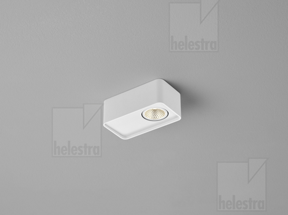 CAS LED 1-fache Deckenaufbauleuchte weiß matt 4,5W dimmbar, schwenkbar, 2700K