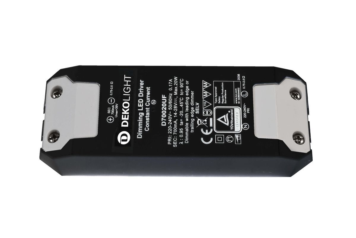 Deko-Light LED-Netzgerät BASIC, DIM, CC, D70020UF 700mA 9,8-22W dimmbar