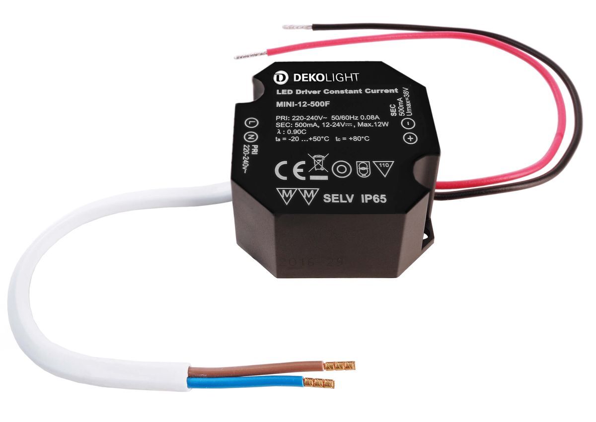DekoLight LED Netzgerät 6-12W, 500mA, 12-24V DC OCTO DIM CC