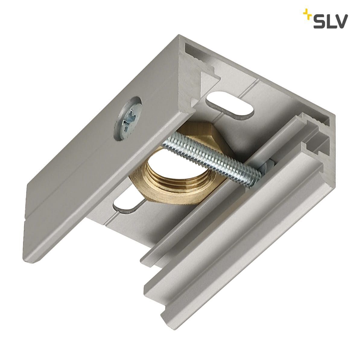 EUTRAC Pendelclip für 3-Phasenstromschiene, silbergrau