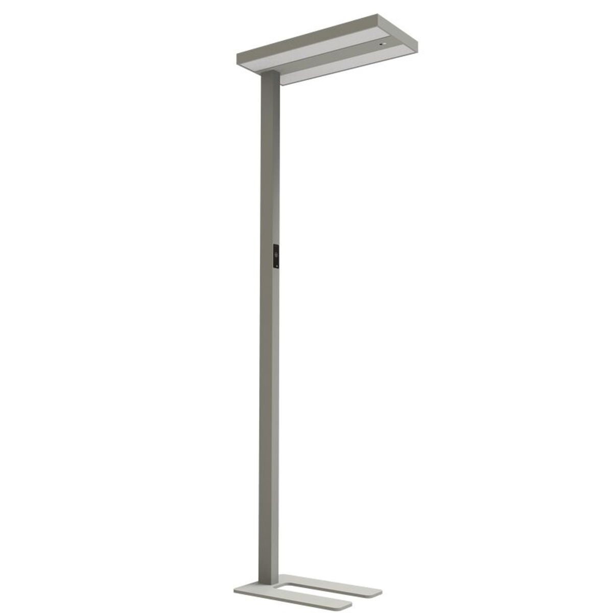 DOTLUX Büro LED-Stehleuchte ASSISTsensor 60W 8750lm 4000K, dimmbar, Tageslicht-/Bewegungssensor, silber