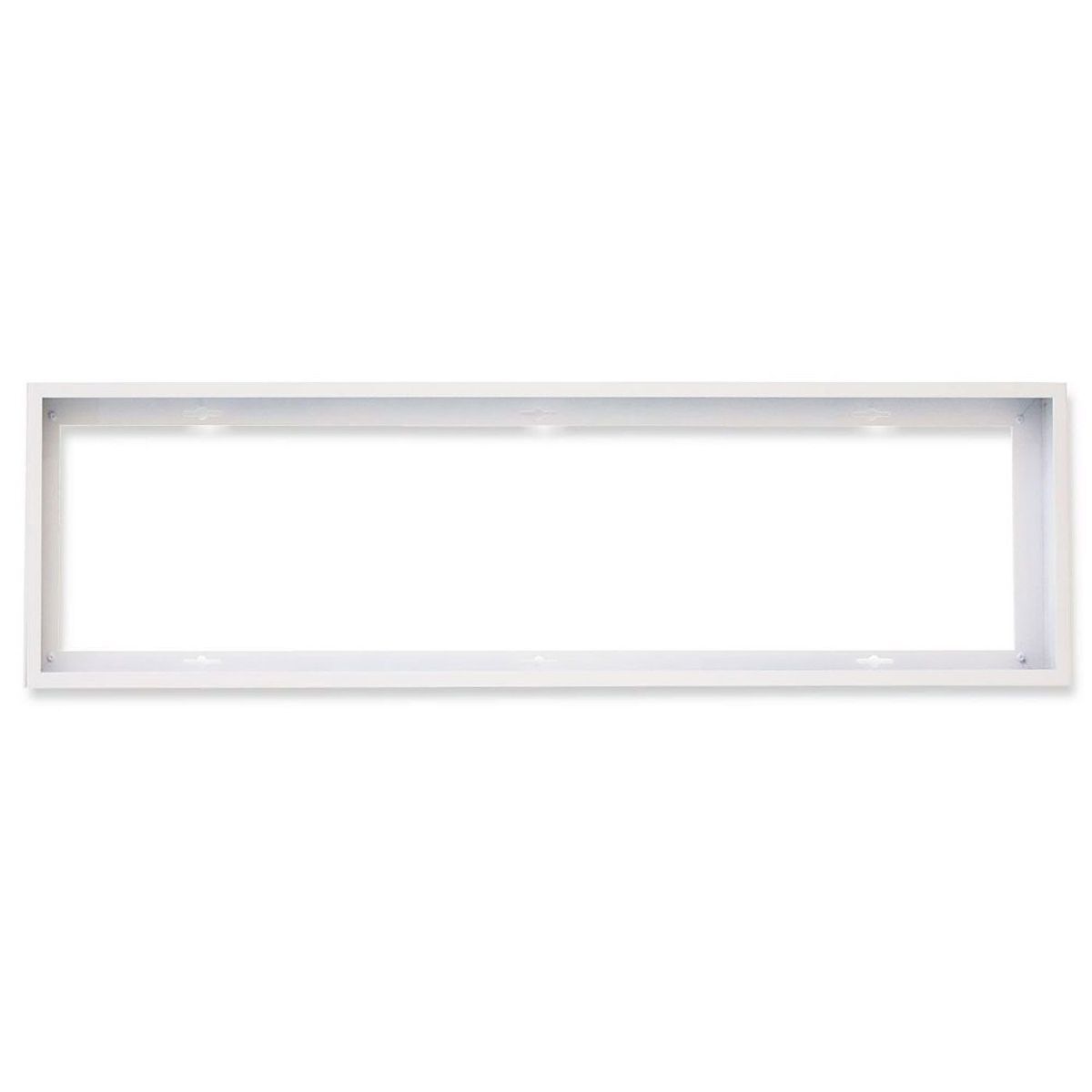 Aufbaurahmen weiß RAL 9016, Höhe 5cm, für LED Panels 1200x300, steckbare Schnellmontage