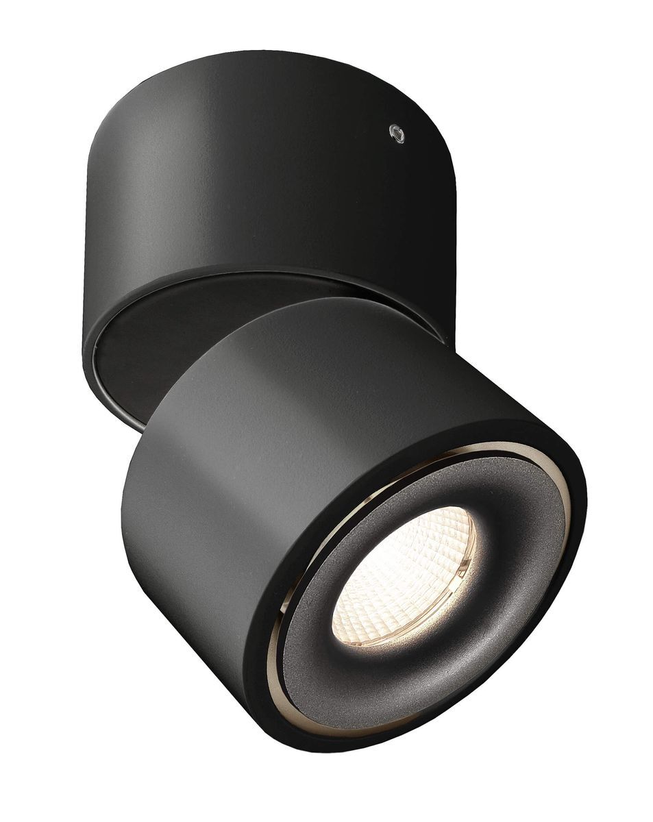 Kleine Deckenaufbauleuchte Uni II Mini LED 8W, dreh-/schwenkbar, schwarz