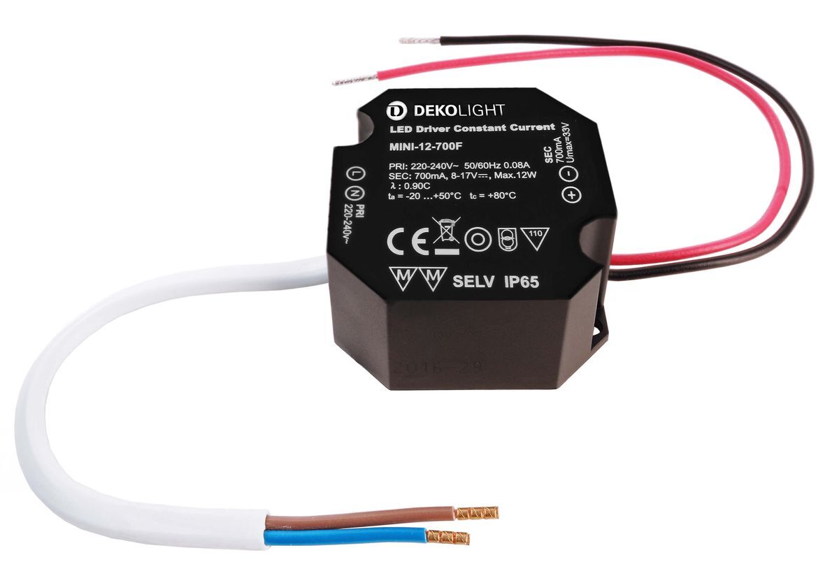 Dimmbares LED-Netzgerät 10-17V DC, 700mA, 7-12W, IP65
