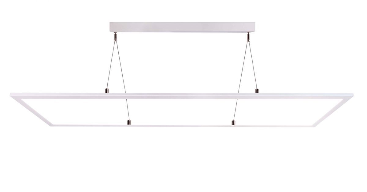 Exklusive Pendelleuchte LED Panel transparent 50W UGR19 3000/4000K CRI/Ra:90 weiß