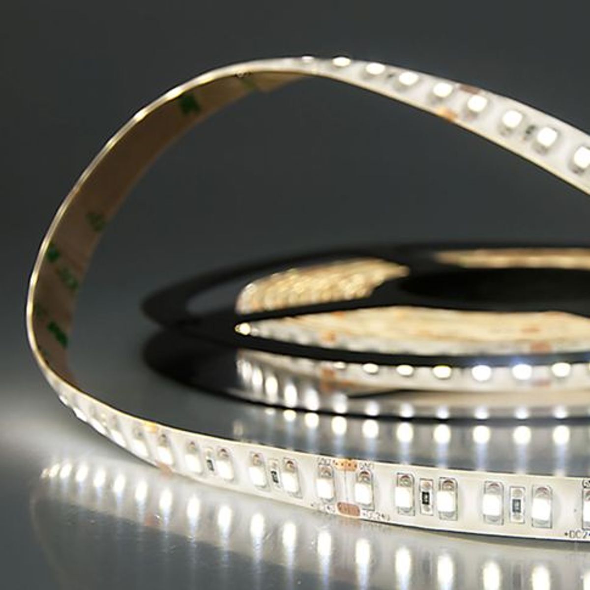 ISOLED LED Stripe 24V SIL 9,6W, einfarbig, IP66, 5m Rolle 120 LED/m