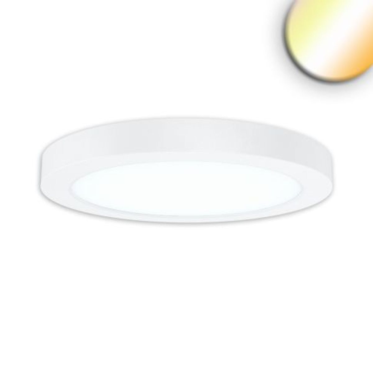 LED Aufbau/Einbauleuchte rund Flex Pro DN235 Loch-Ø 65-205mm, 16W, weiß, 1920lm, 3000|3500|4000K, dimmbar