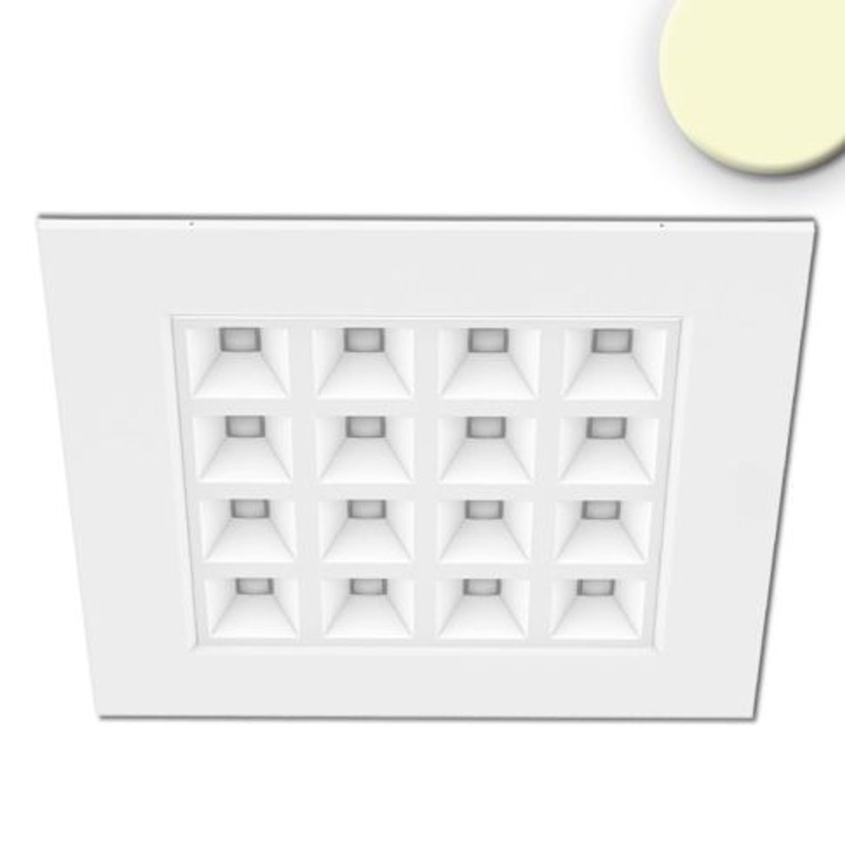 LED Panel Raster Line 625, UGR<16, 36W, 4100lm, 3000K warmweiß, schalt-/dimmbar