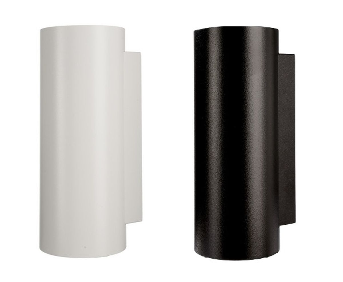 Wandaufbauleuchte Up & Down, Can IP65, 2x max. 7,5W GU10, Alu weiß/schwarz