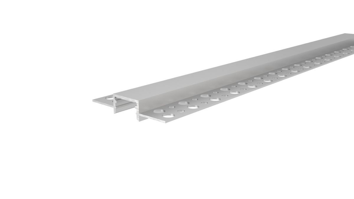 Alu Trockenbau-Profil EU-10-12, lineare Deckenbeleuchtung bis 12mm Stripebreite, silber, 3m