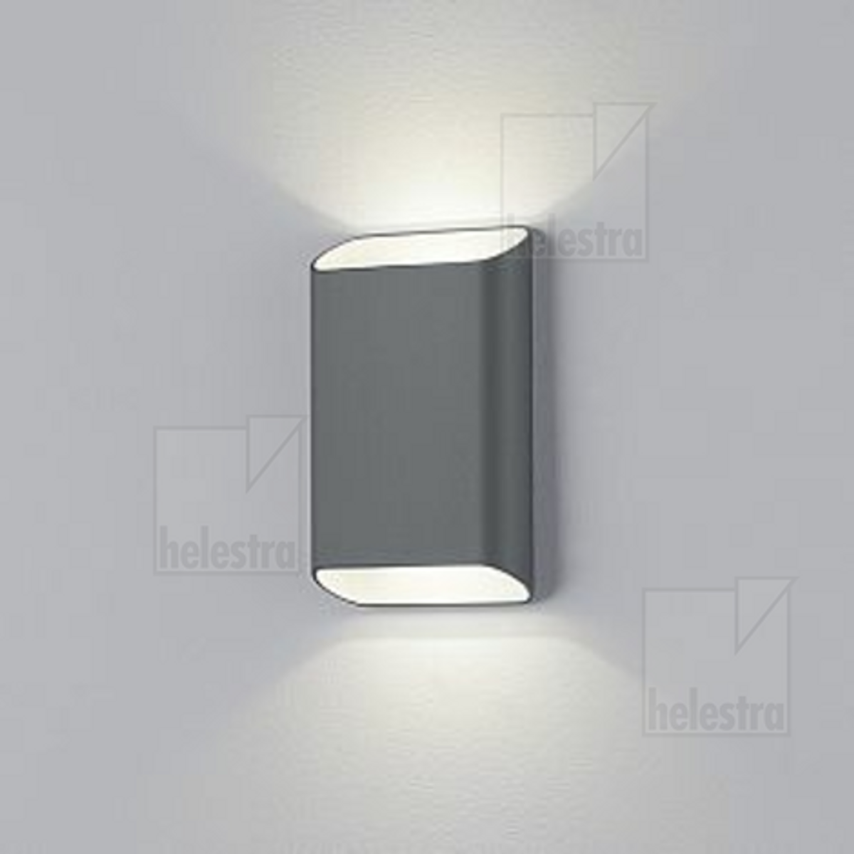 TOCO44 Außen Wandleuchte Up & Down 12W, IP54, graphit, warmweiß, dimmbar