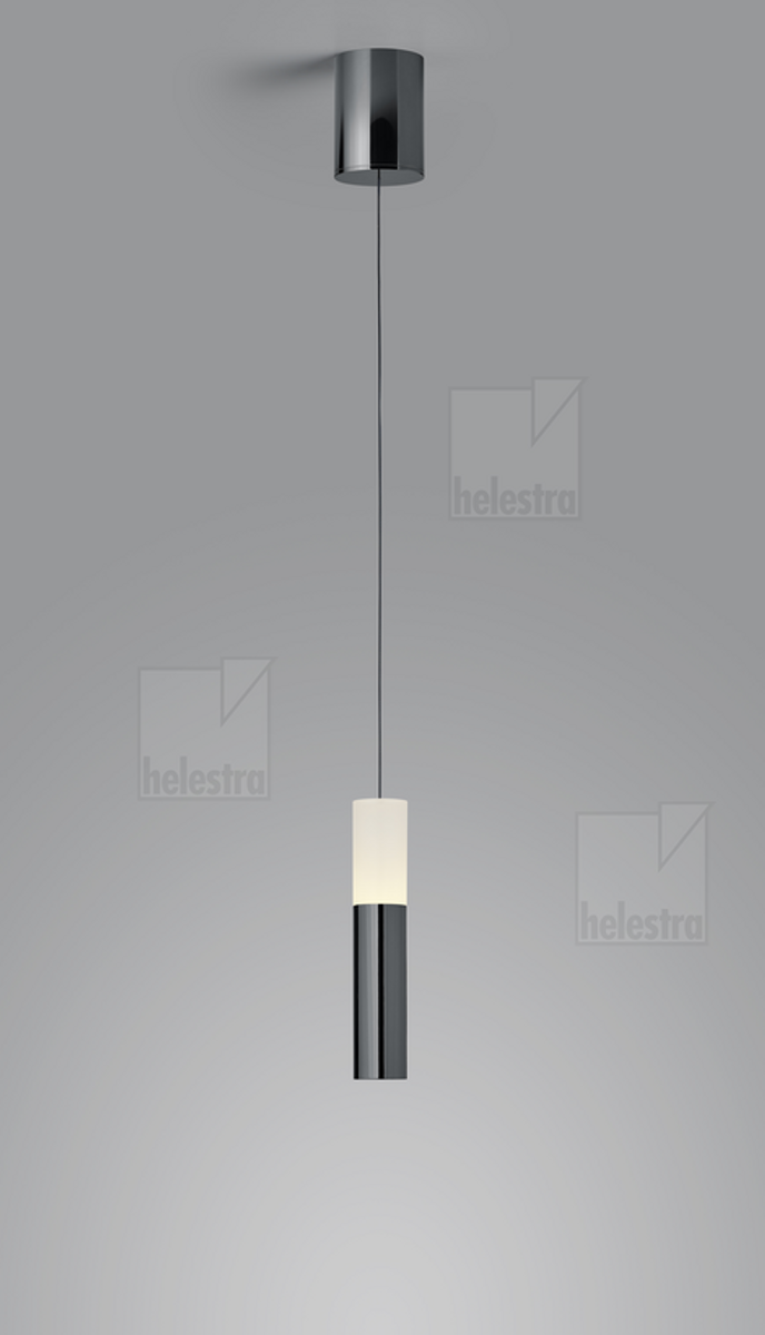 LIDOS LED Pendelleuchte schwarz-chrome 11W, 2700K, 10-1800mm höhenverstellbar