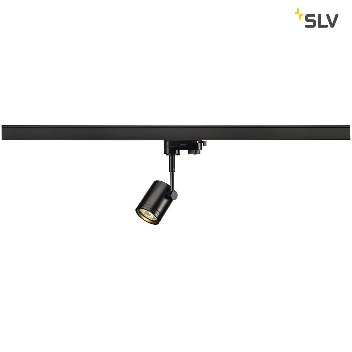 BIMA I Leuchtenkopf, schwarz, GU10, max. 50W, für 3-phasen Schiene
